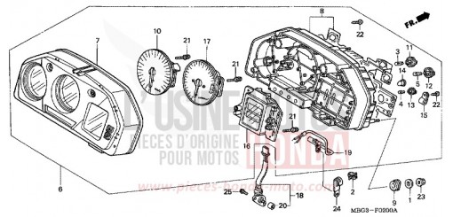 COMPTEUR VFR800FIX de 1999
